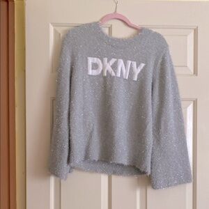 NWT DKNY Gray Crewneck Sweater, Size L